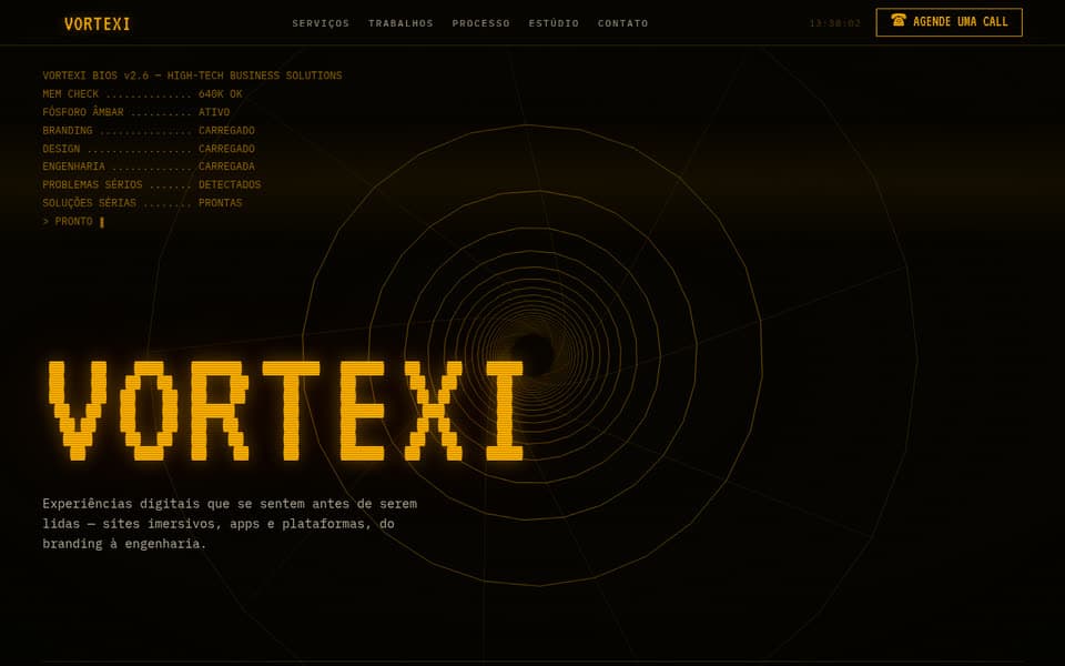 Prévia do template de landing page Agência / Estúdio